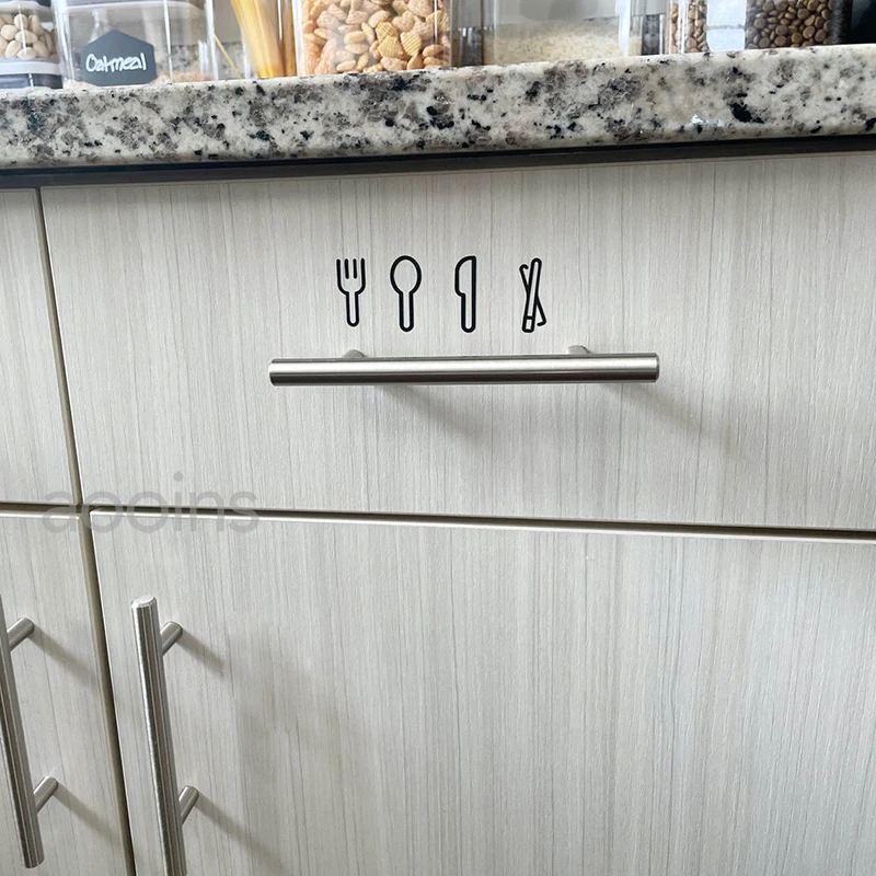 35 Kitchen Cabinet Label Decals Cupboard Storage Containers Vinyl Sticker Pantry Organizer Home Decoration wall stickers self adhesive stickers kitchen wall sticker
