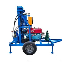 150m Deisel Small Water Well Drilling Rig Machine Water Well Bore Drilling Machine 150 mm Dia Hole 2
