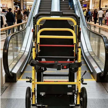 Sedie a rotelle elettriche per anziani, sedie a rotelle cingolate, sedie elettriche per salire le scale, utilizzate per trasportare i pazienti