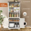70" Tall Kitchen Pantry Cabinet,Kitchen Pantry Storage Cabinet, Large Farmhouse Wooden Storage Cabinet with 3 Adjustable Shelves 3