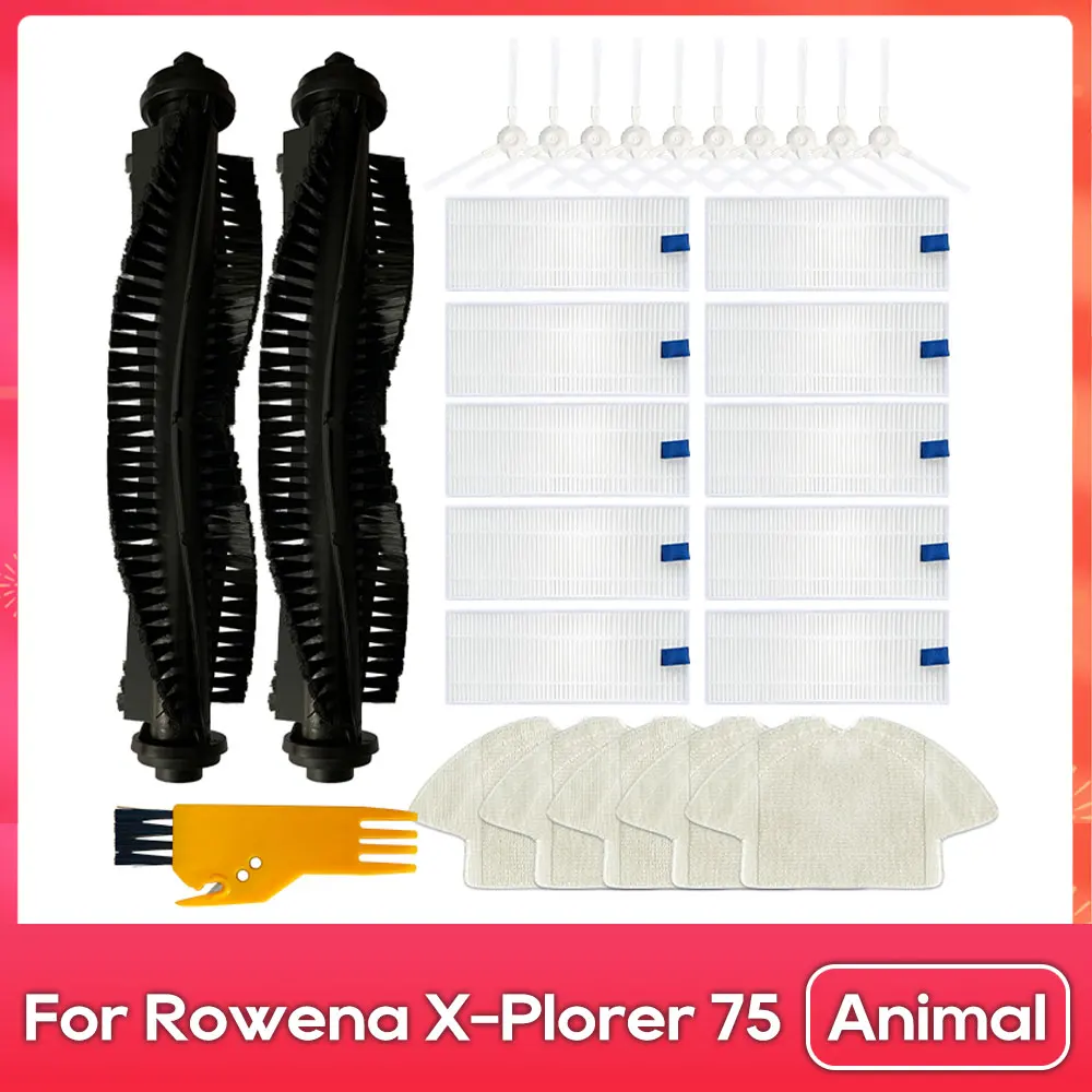 Amazon.com: ZiRoxi Roll Brush Side Brush HEPA Filter Mop
