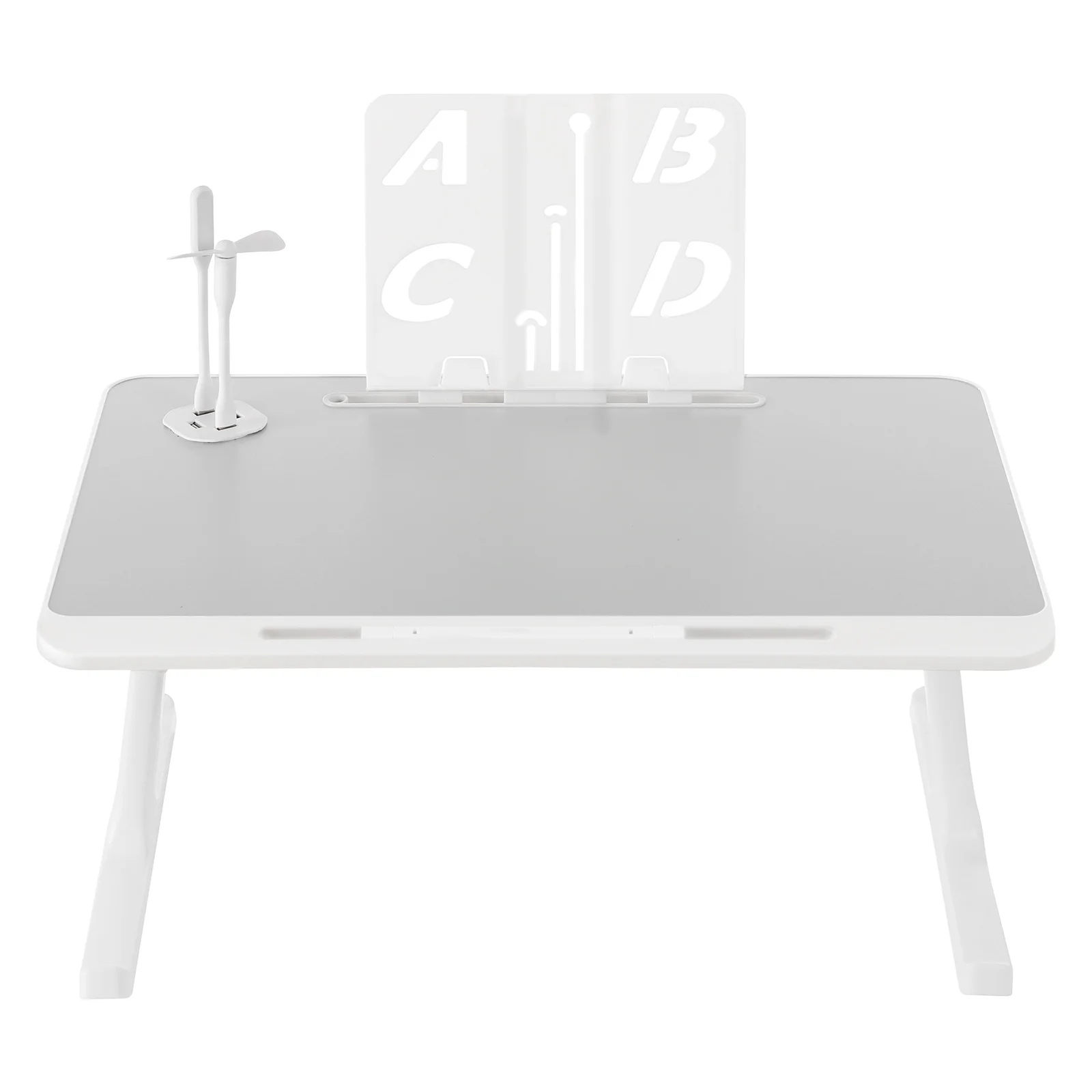 Grey Bed Laptop Table, Multi-purpose Lapdesk, Folable Bed Laptop Table Flexible Adjustment For Dormitories, Bedrooms, Beds 6
