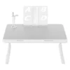 Grey Bed Laptop Table, Multi-purpose Lapdesk, Folable Bed Laptop Table Flexible Adjustment For Dormitories, Bedrooms, Beds 6
