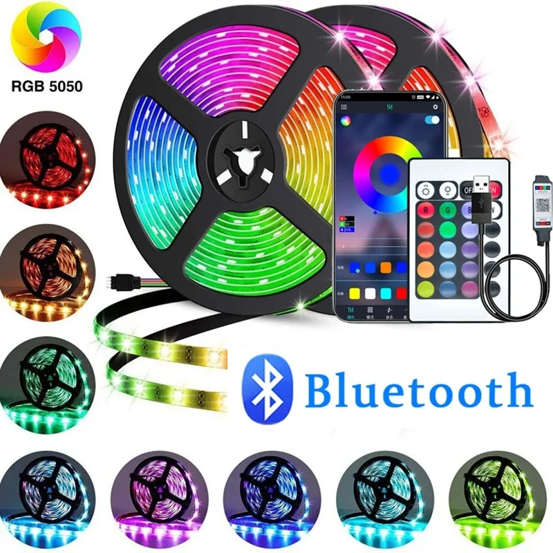 5V rgb LED páska led laso USB LED svléknout se 10 měřič lehký LED lepidlo pult osvětlení 5050 WIFI víla lehký zátka lampa dekorace