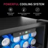 SIMZLIFE Mini Fridge 1.3 cu.ft 48 Can Beverage Refrigerator Cooler for Beer Drinks Wines Beverage Fridge with Adjustable Shelves 3