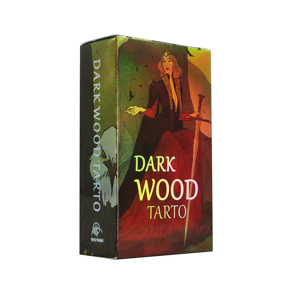 

2022 The Dark Wood Divination Tarot Cards for beginners and PDF Guidbook .games Fate Divination Cards