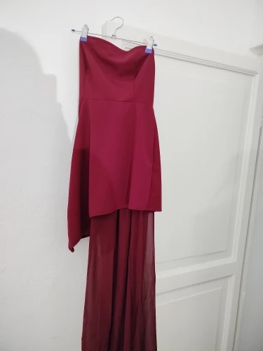 Stunning Ankle-Length Strapless Summer Dress with Patchwork photo review