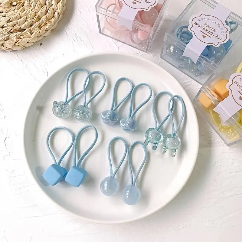 Children's Cute High-Stretch Hair Ties Set - Pack of 10