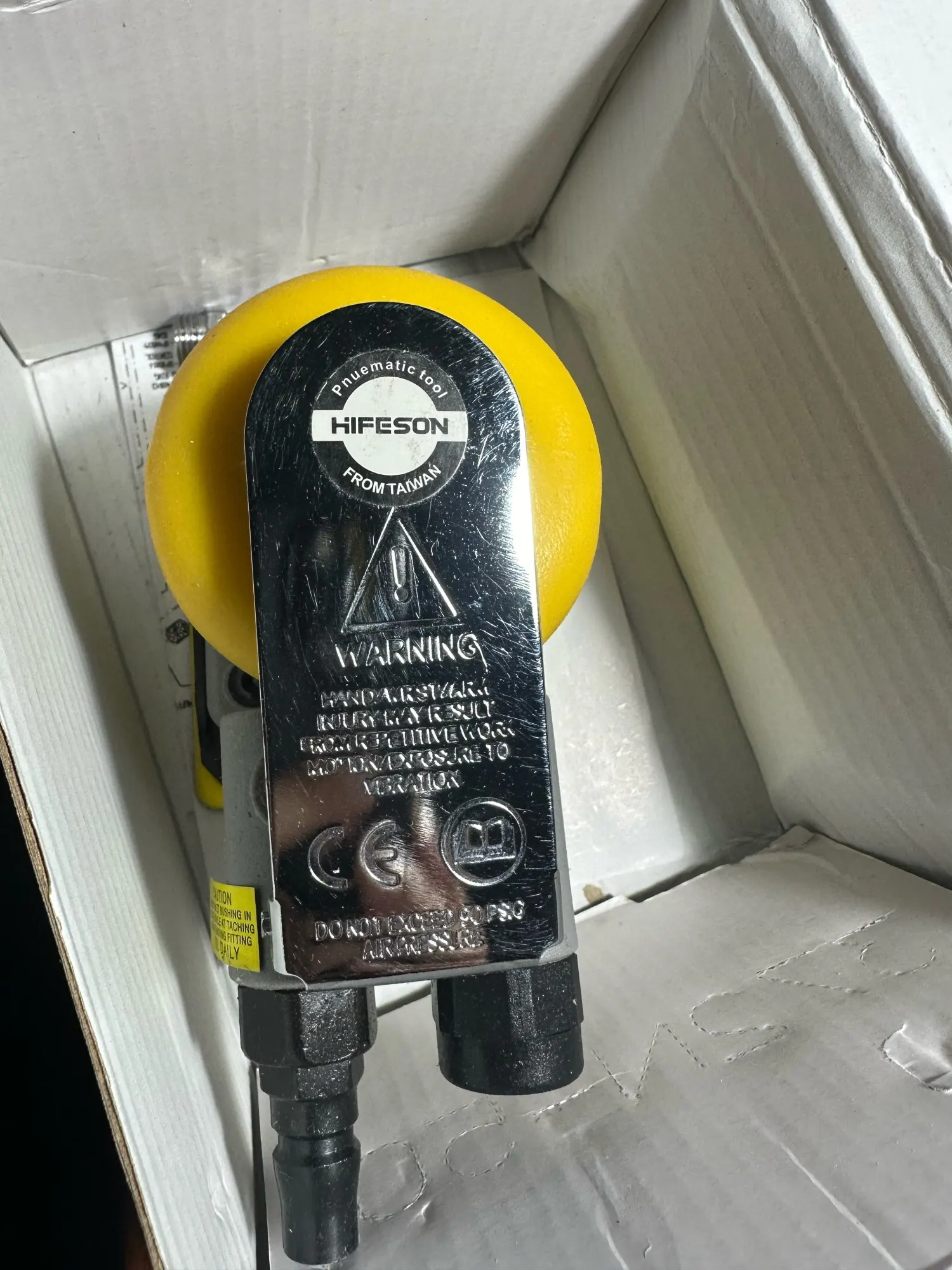 HIFESON Grindering Machine Car Air Sander Polisher With 20Pcs Sandpaper Pneumatic Cars Polishing Grinder Tool Square 70*100mm photo review