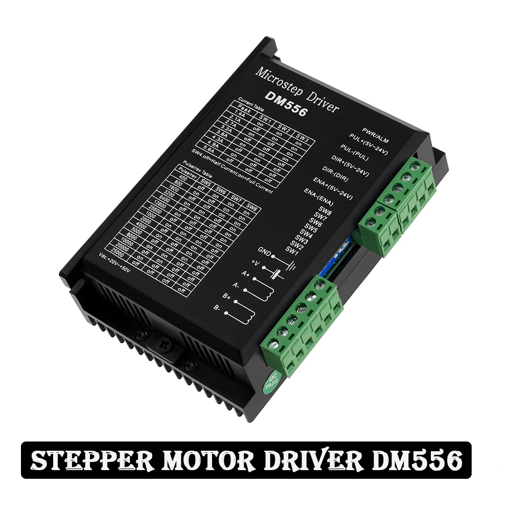 

DM556 Digital Motor Driver 2 Phase 5.6A is For 42/57 Stepper Motor CNC Engraving Machine NEMA17/23 Controller 3D Printer Parts