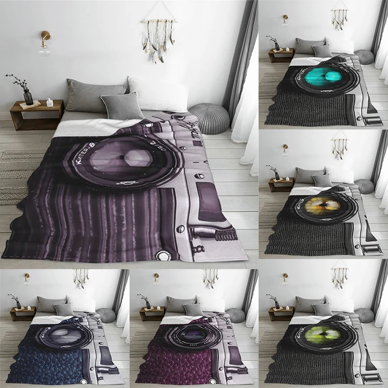 

Classic Camera For Funny Vintage Photographer Gift Bed Blanket Flannel Blanket Flannel Blanket Air conditioning blanket