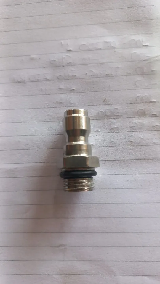 Pressure Washer Snow Foam Quick Plug Connector 1/4 Inch To Spray-Gun Wand Lance Adapter Quick Disconnect Release Fitting photo review