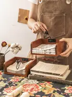 Vintage Solid wood tissue box Holder Creative Napkin Drawbox Holder Desktop Tissue Dispenser Box Home Cafe Restaurant Decoration 1