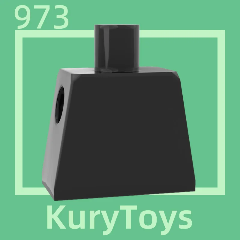 973용 Kury Toys DIY MOC  신체 부위 몸통 일반용 10개 빌딩 블록 부품