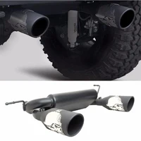 For Wrangler Jeep JL 2018-2022  Exhaust Pipe Muffler System Matte Black Car Auto Parts 2 4doors