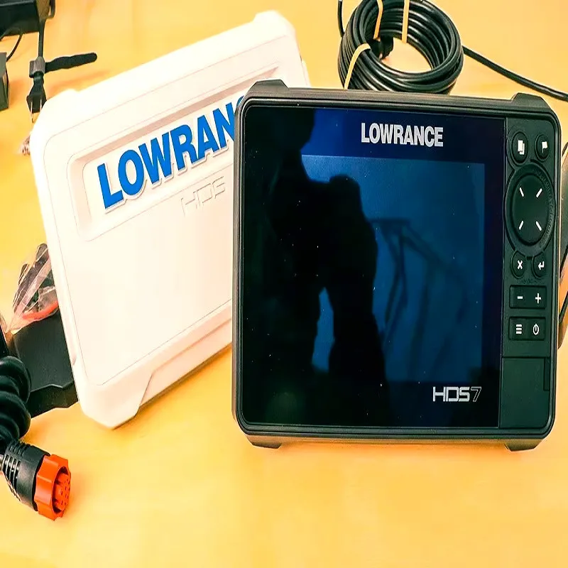 PING Lowrance HDS-12 Live Fish Finder with Imaging 3-in-1 Transom C-MAP