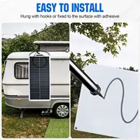 Panneau solaire flexible monocristallin ECO-WORTHY 100W 12V avec câble de charge pour camping-car, voiture, bateau, batteries 12V 6