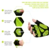 MOREOK Bike Gloves 5MM Gel Mountain Bike Gloves Breathable Bicycle Gloves Lycra Half finger Road Biking Cycling Gloves Men Women 2