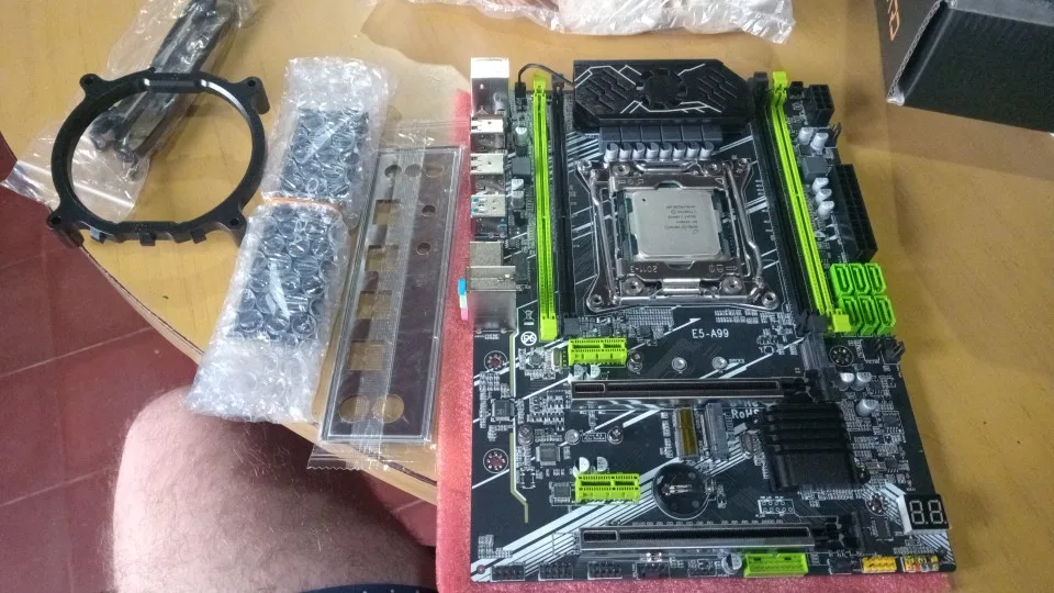 【たいが】 Qiyida x99 conjunto de placa-mãe lga 2011-3 kit xeon e5 2650 v4