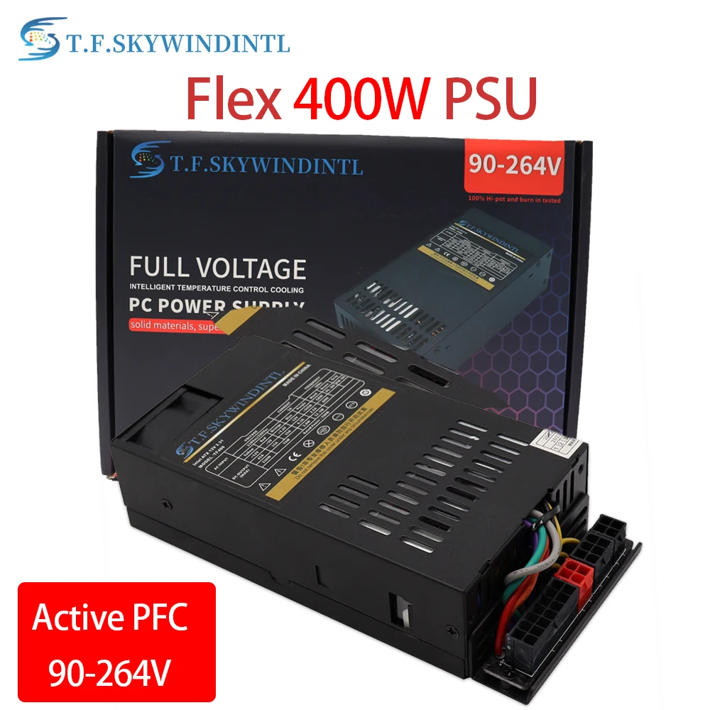 Skywindintl 1u Mini Flex Atx Unidade de Alimentação 400w 600w Watt Modular Psu Cabo para Itx Jogo Desktop Ativo Pfc t. f. - Imagem 4
