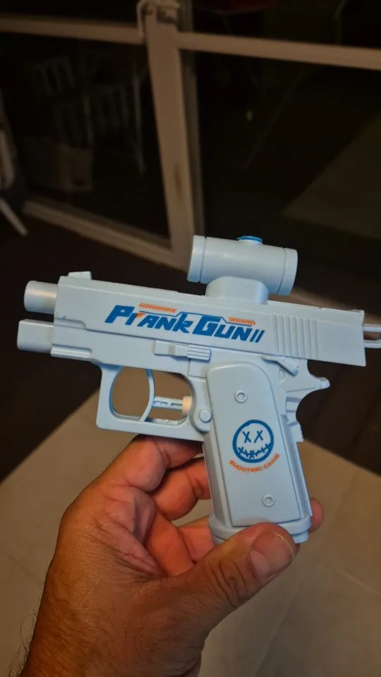 Pistolet à Eau Farce Bidirectionnel - Arroseur Créatif Pour Jeux D'eau En Extérieur, Blanc