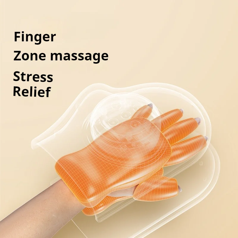 Hand Massager With Heating Pressure Kneading Vibration Relief
