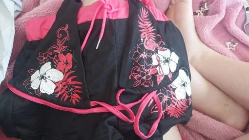 UETEEY 2025 New Summer Swimwear Bikinis Set Sexy Printed Lace Back Naked Bikini 2 Pieces Set Women's Swimwear Slit Beach Bikini photo review