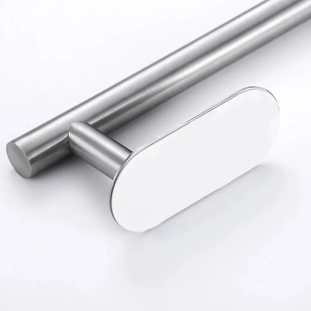 ​Towel Holder Stainless Steel Self Adhesive Towel Rail Space Saving No Drilling Towel Rack Bathroom Hardware for Home Hotel