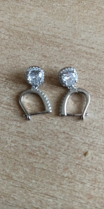 2CT Moissanite Huggie Hoop Earring photo review