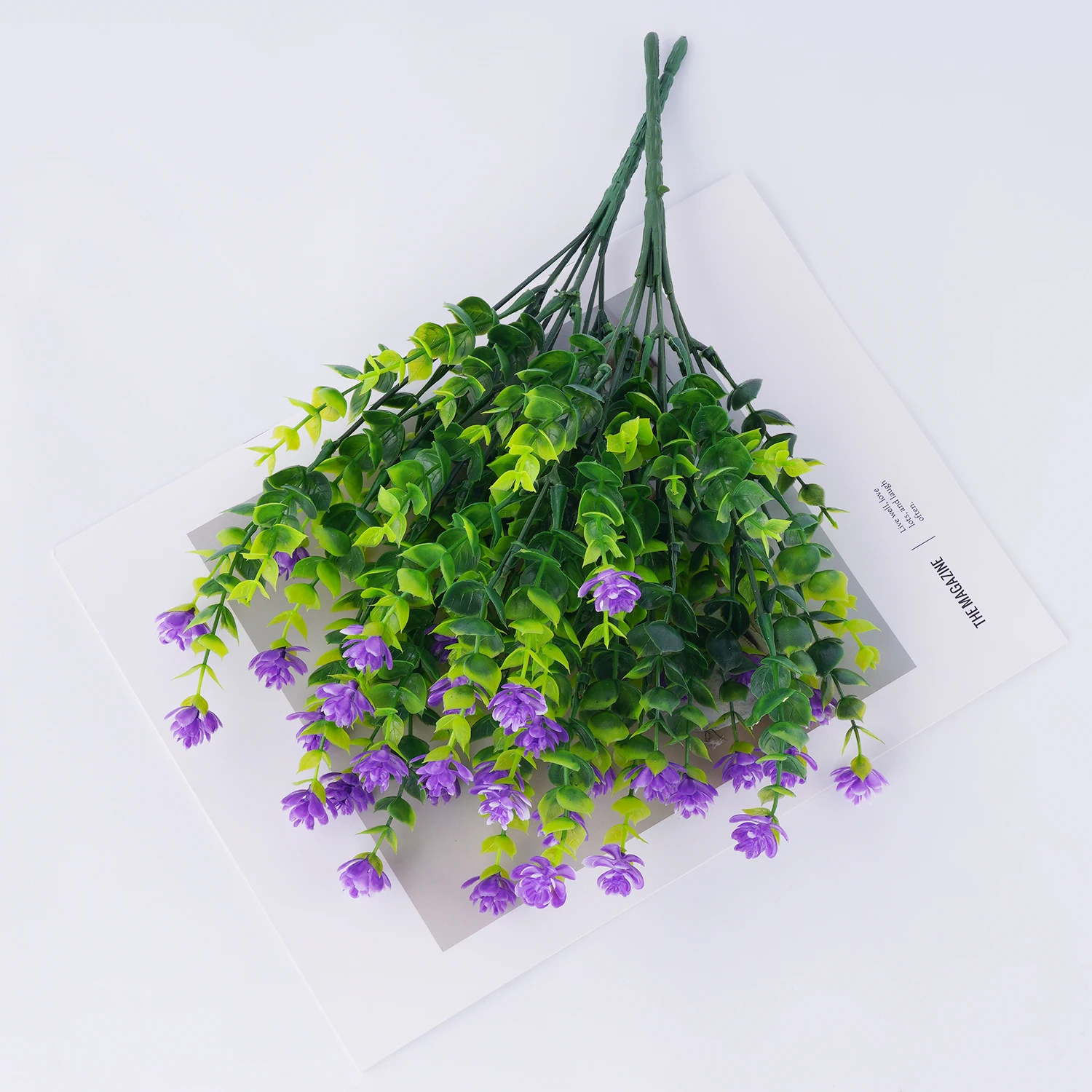 UV Resistant Artificial Flower Bundle for Indoor & Outdoor Decor