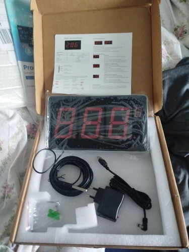 Bathroom thermo industrial swimming pool sauna room water tempe gauge indoor high-precision cold storage large screen display photo review