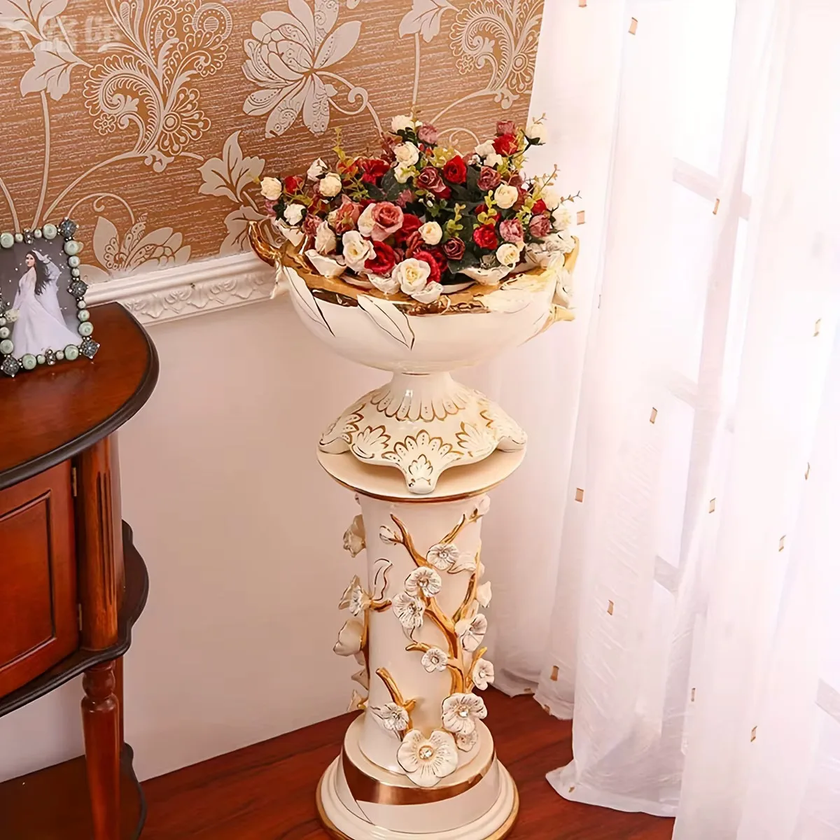 Espositore per Gioielli a Forma di Albero, Vassoio Portaoggetti, Organizzatore da Tavolo per Orecchini, Collane, Anelli, Scatole e Contenitori per Gioielli, Porta Trucchi e Oggetti Decorativi - immagine 3