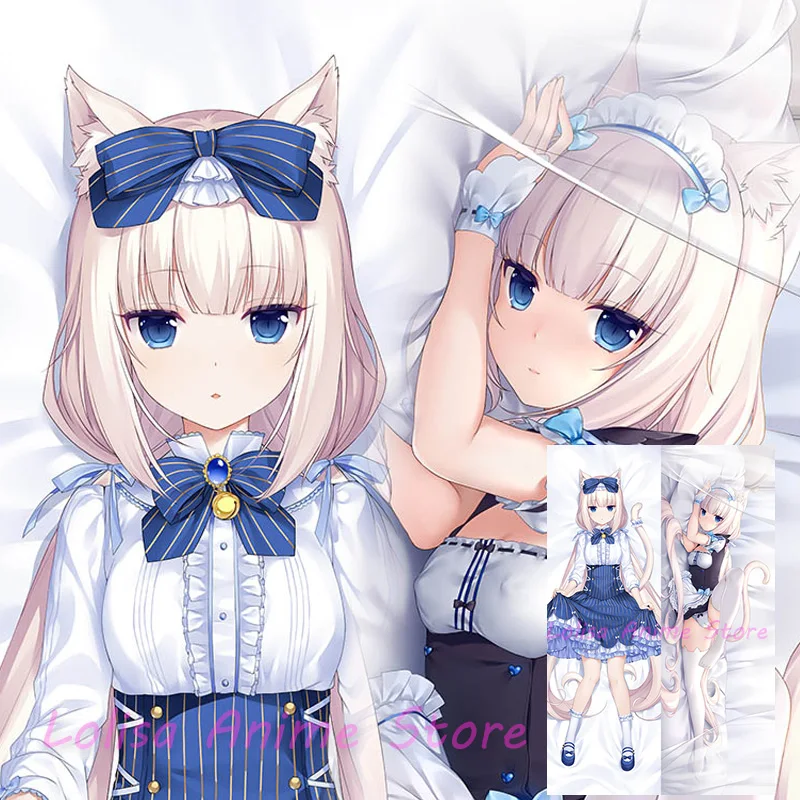 

Dakimakura Vanilla Nekopara Anime Body Pillow Cover Double-Sided Print Pillowcase Life Size Birthday Gifts