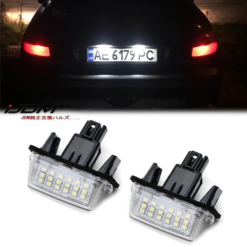 Led Bulbs Peugeot 206 Number Plate Bulb 2pcs Canbus LED License