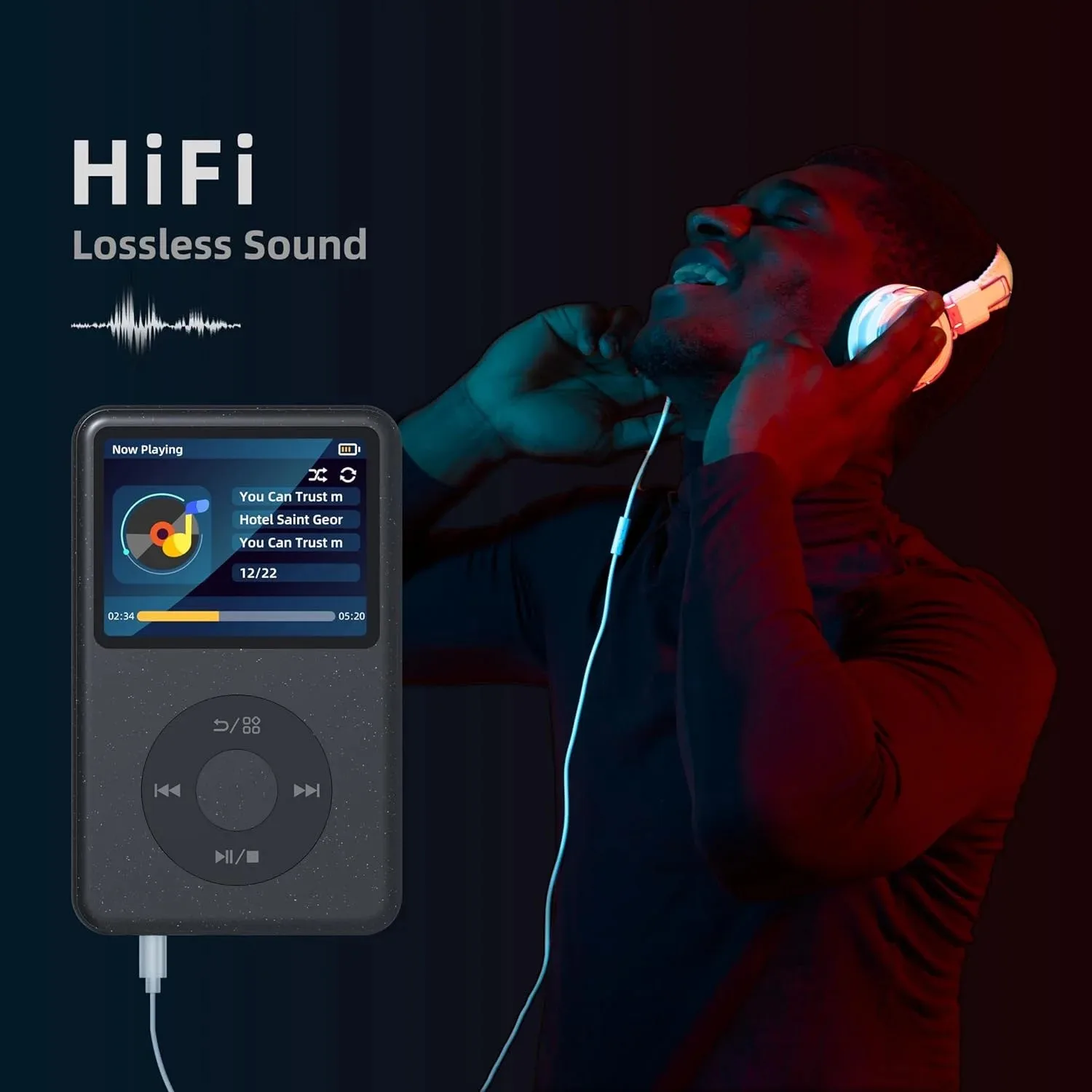 ポータブルmp3プレーヤー、Bluetoothスピーカー＆ビデオ、ラジオ受信機