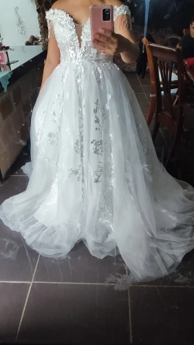 Boho summer wedding dress photo review
