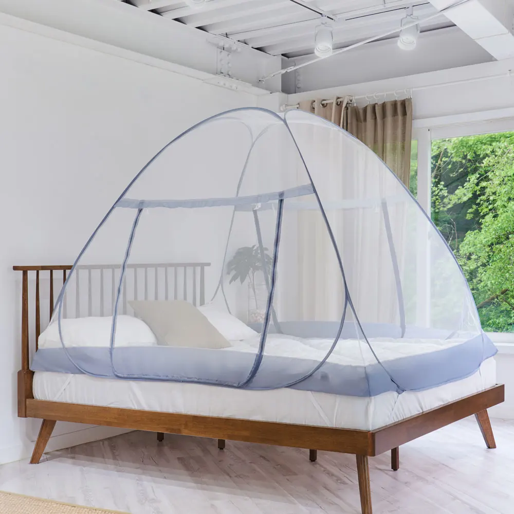 침대 문짝 캐노피 모기장, 원형 매달린 파티오 우산 그물, 캠핑 정원 마당 텐트용 모기 방제 그물