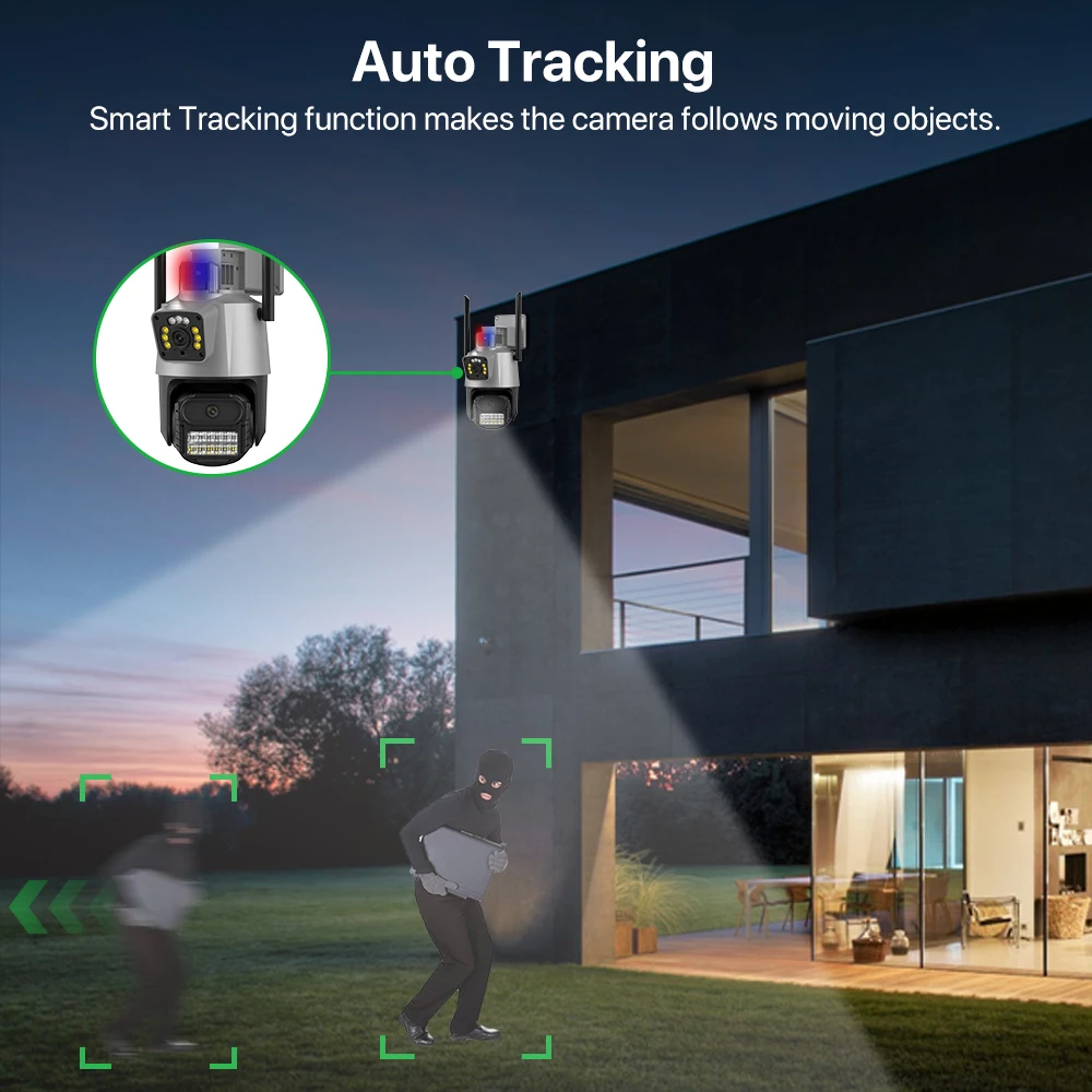 ߿  PTZ  ķ, 4MP HD IP   ķ, ڵ   ī޶,   ˶ ķ, iCSee, 8MP, 4K