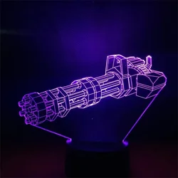 3D LED Night Light: Gaming Atmosphere Lamp for Desktop and Room Decoration - Perfect Birthday and Christmas Gift for Boys (Dark Red)