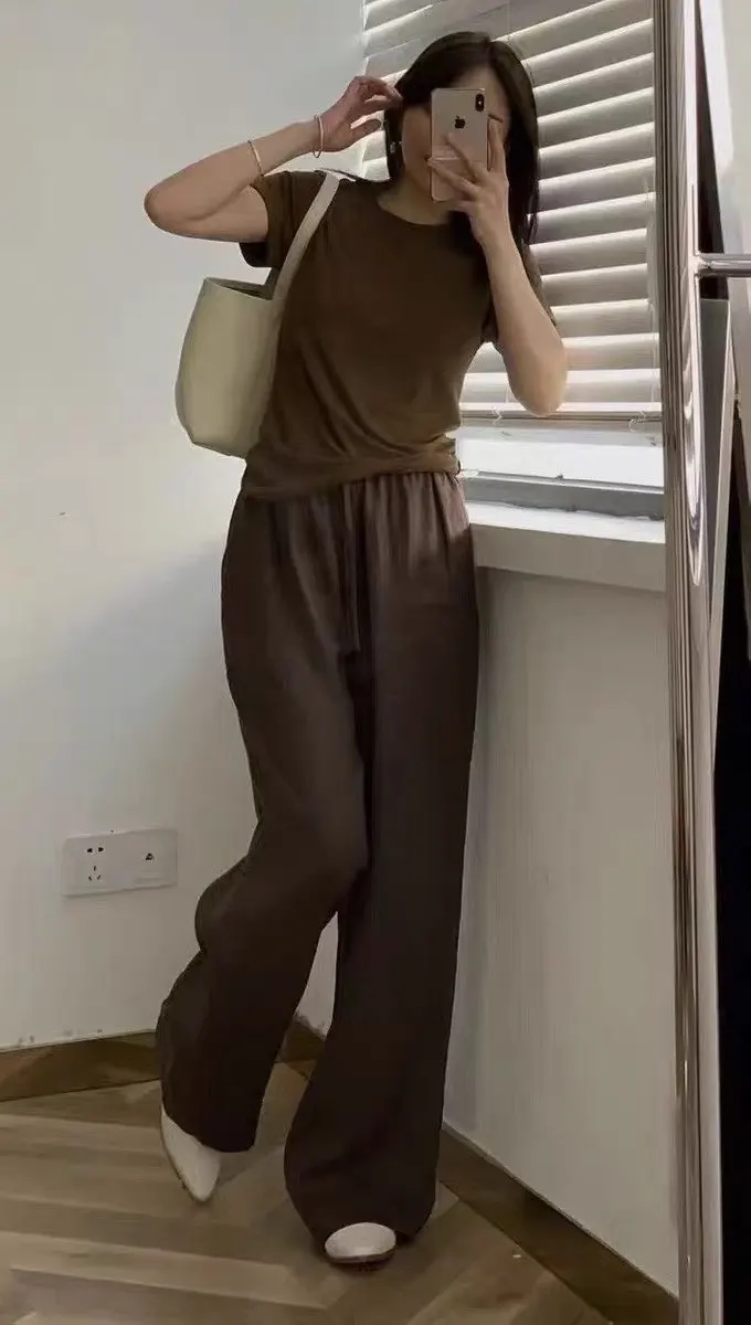 Luxe Linen-Cotton Wide Leg Pants - Breathable Summer Style photo review