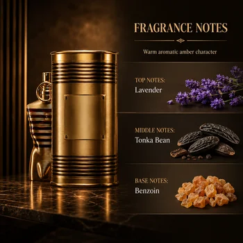 Luxury Men’s Eau de Parfum 100ml Gold Metal Tin Edition Long Lasting Fragrance Masculine Scent Gift Perfume Set JPG perfume 4