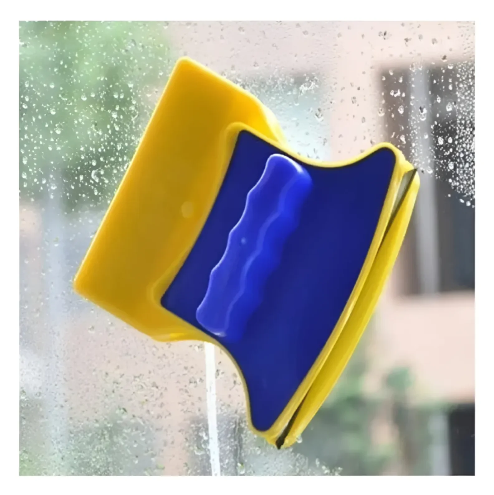 Limpia-vidrios magnético Limpiador de ventanas Mágica Rodo Doble Cara para limpieza eficiente y rápida