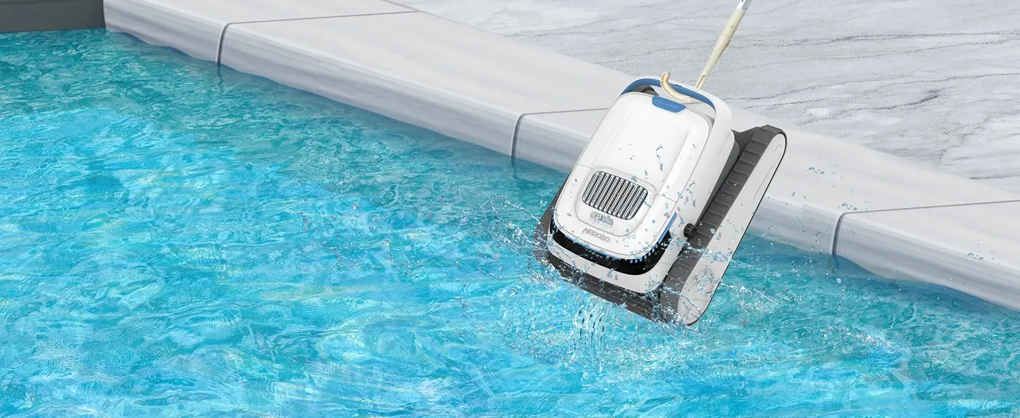 AIRROBO PC10 Poolreiniger Roboter Kabelloser Pool-Staubsauger IPX8 Wasserdichte Motoren Automatischer Roboter-Reiniger für Pools – Detail 12