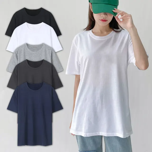 편안함과 스타일을 한 번에 만족시키는 남녀공용 반팔 무지 이너 티셔츠