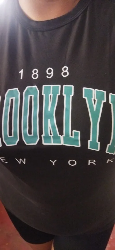 Fashion Vintage Womens T-Shirts 1898 Brooklyn New York Short Sleeve Tops Casual Street Clothing Woman Tops Summer Tees photo review