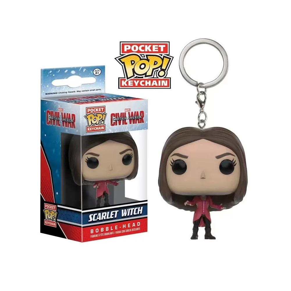 thumbnail image 1 of Funko   Avrs Cl War Ant-Man Scarlet Witch Pocket Keychains Vinyl Action Figures Toys Keyrings Gifts for Kids, 1 of 3
