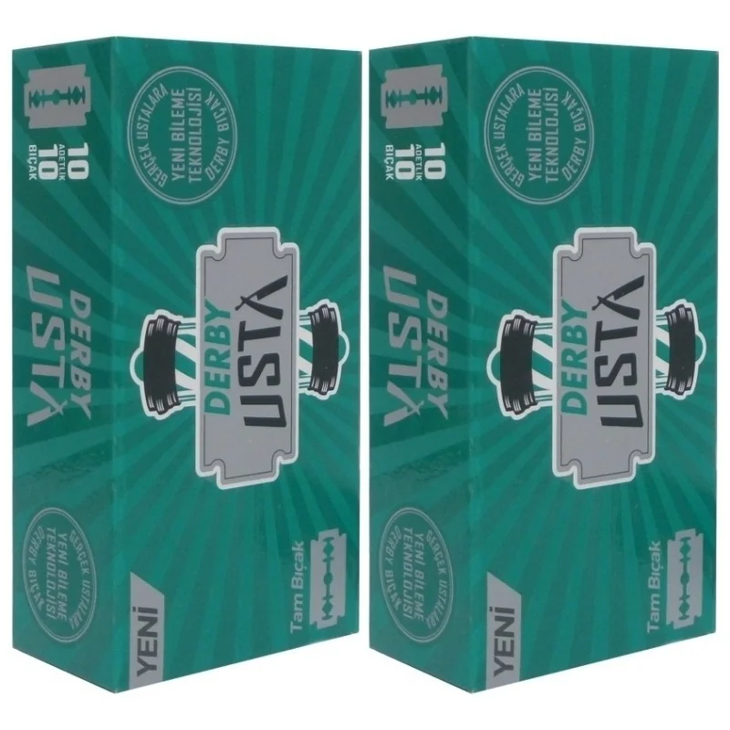 Лезвия для бритвы Дерби Уста обоюдоострые 200 шт