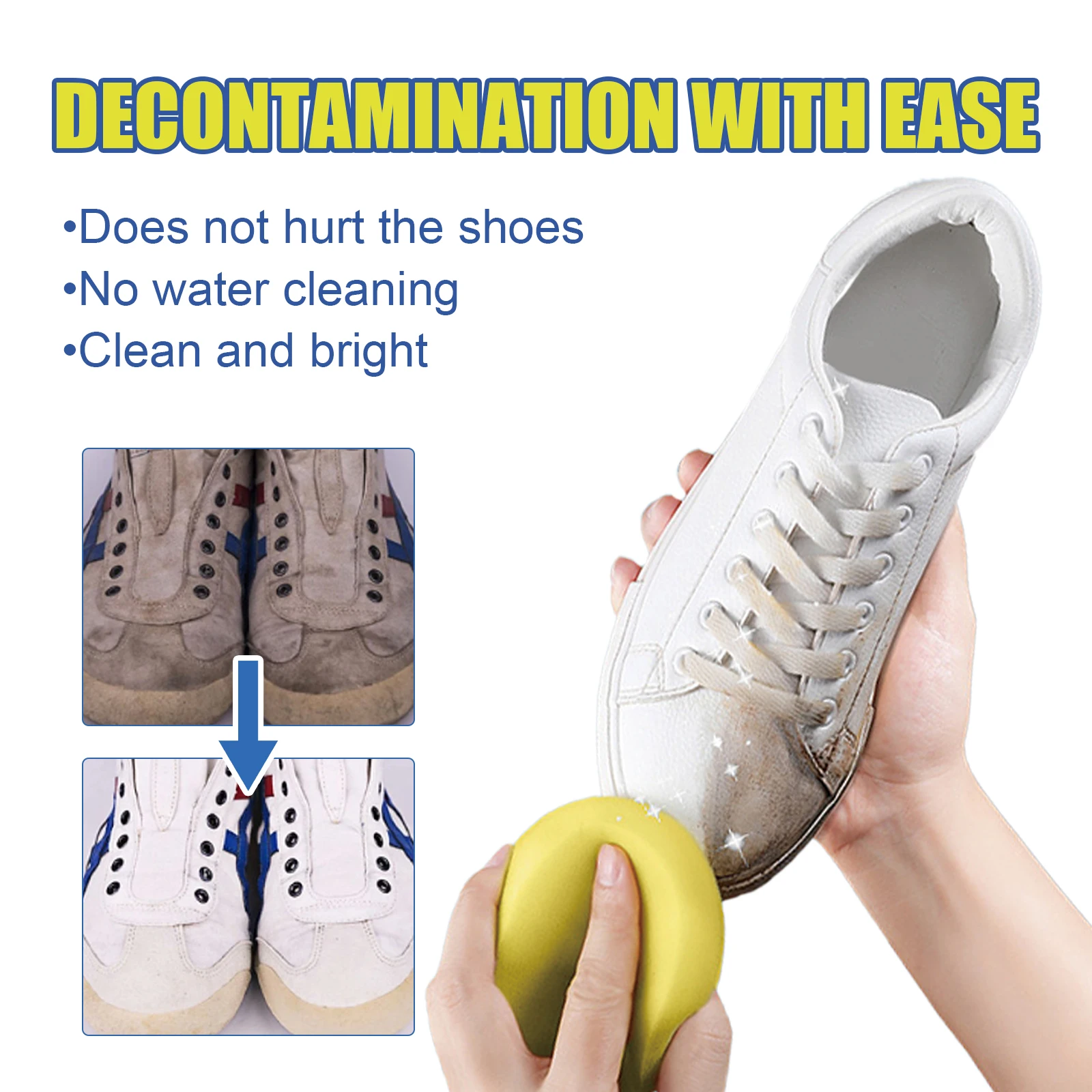 Shoe Cleaning Whitening Cream Quick Clean Stubborn Stains Removal