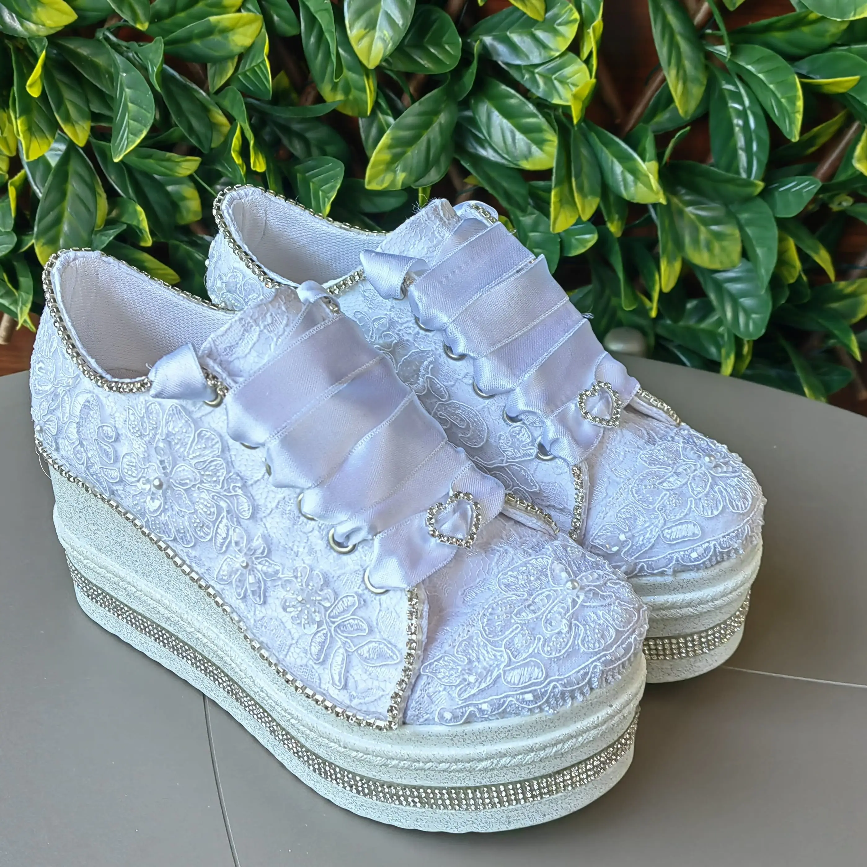 Wedding Dress Bridal Shoes 8CM Heel Height Comfortable Sport Bridal shoes Special Design Bridal Party Wedding shoes