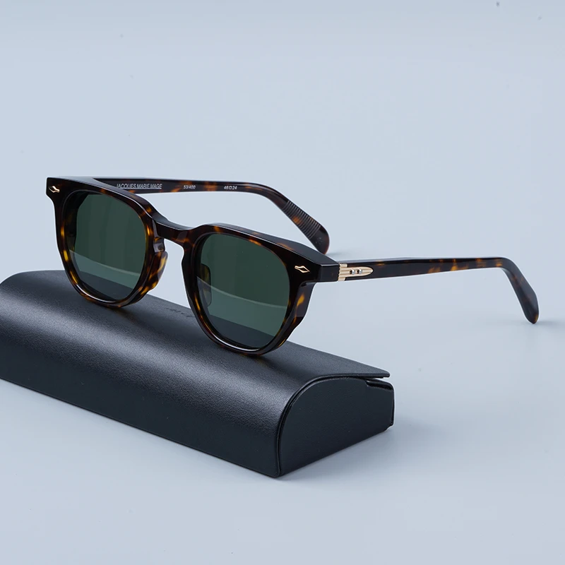 sol de acetato para hombre y mujer, lentes de sol de alta calidad Retro Vintage polígono redondo ovalado, gafas sol personalizadas para óptica| | - AliExpress